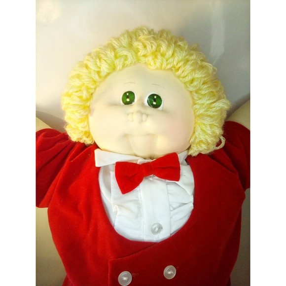 Vintage Xavier Roberts Little People Cabbage Patch Kids Blonde Boy Doll 1978~83 - Picture 2 of 11